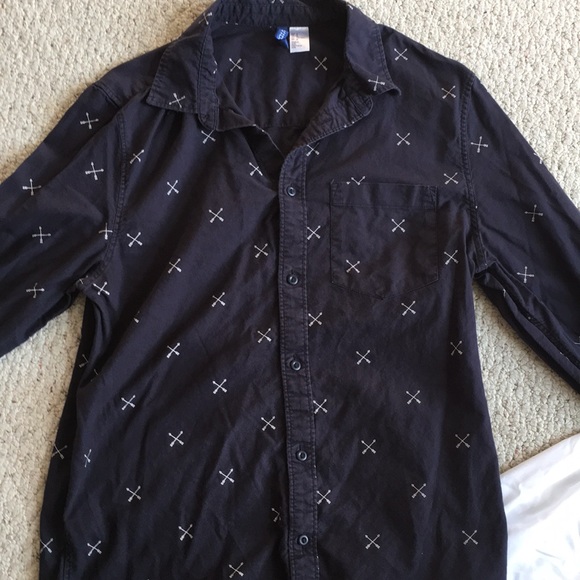 H&M Navy Nautical Shirt - Picture 1 of 3